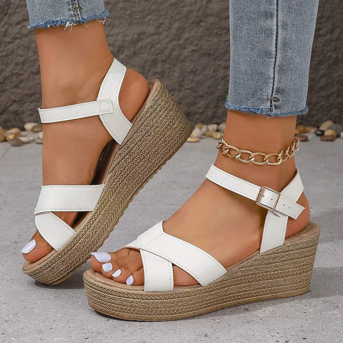 stylub Daphnie™ - Elegant Wedge Sandals