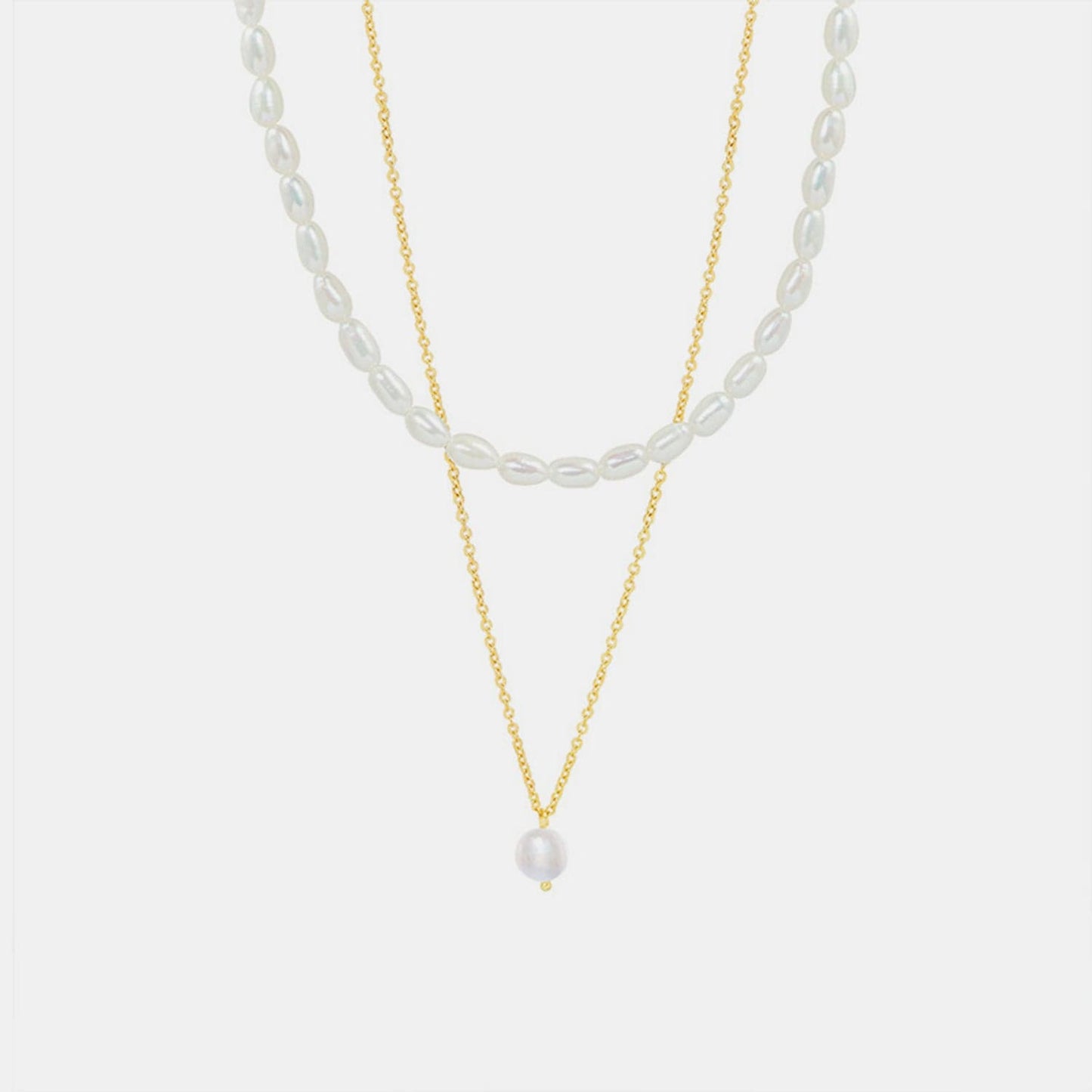 stylub Double-Layered Freshwater Pearl Necklace