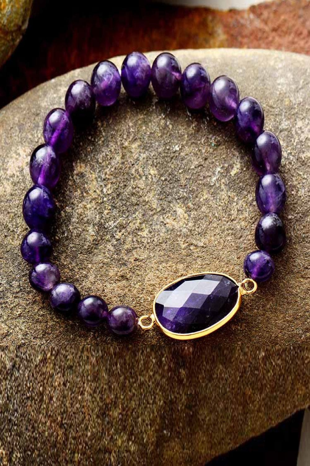 stylub Handmade Amethyst Beaded Bracelet