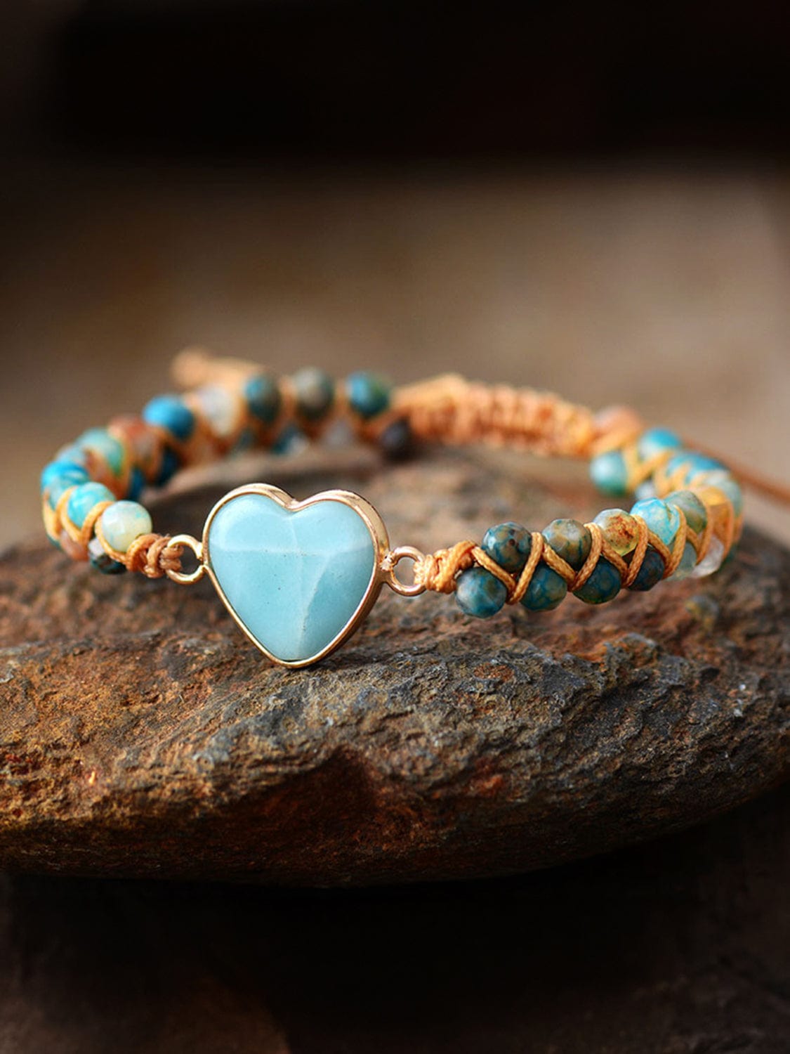 stylub Heart Shape Beaded Bracelet
