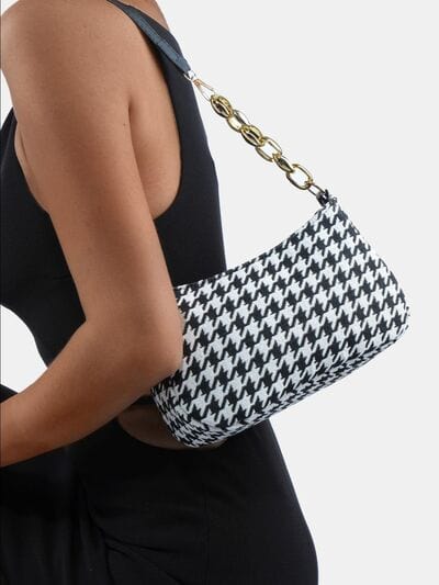 stylub Houndstooth Polyester Handbag