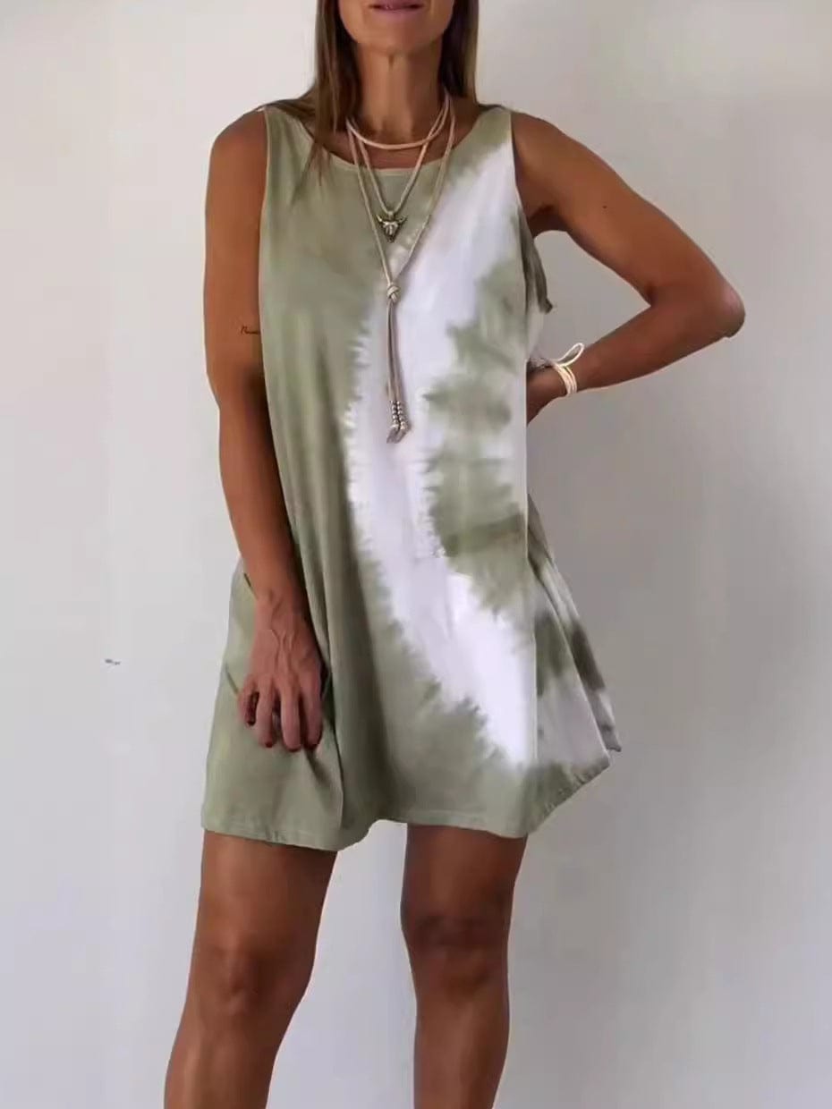 stylub Josie - Gradient Tie Dye Print Mini Dress