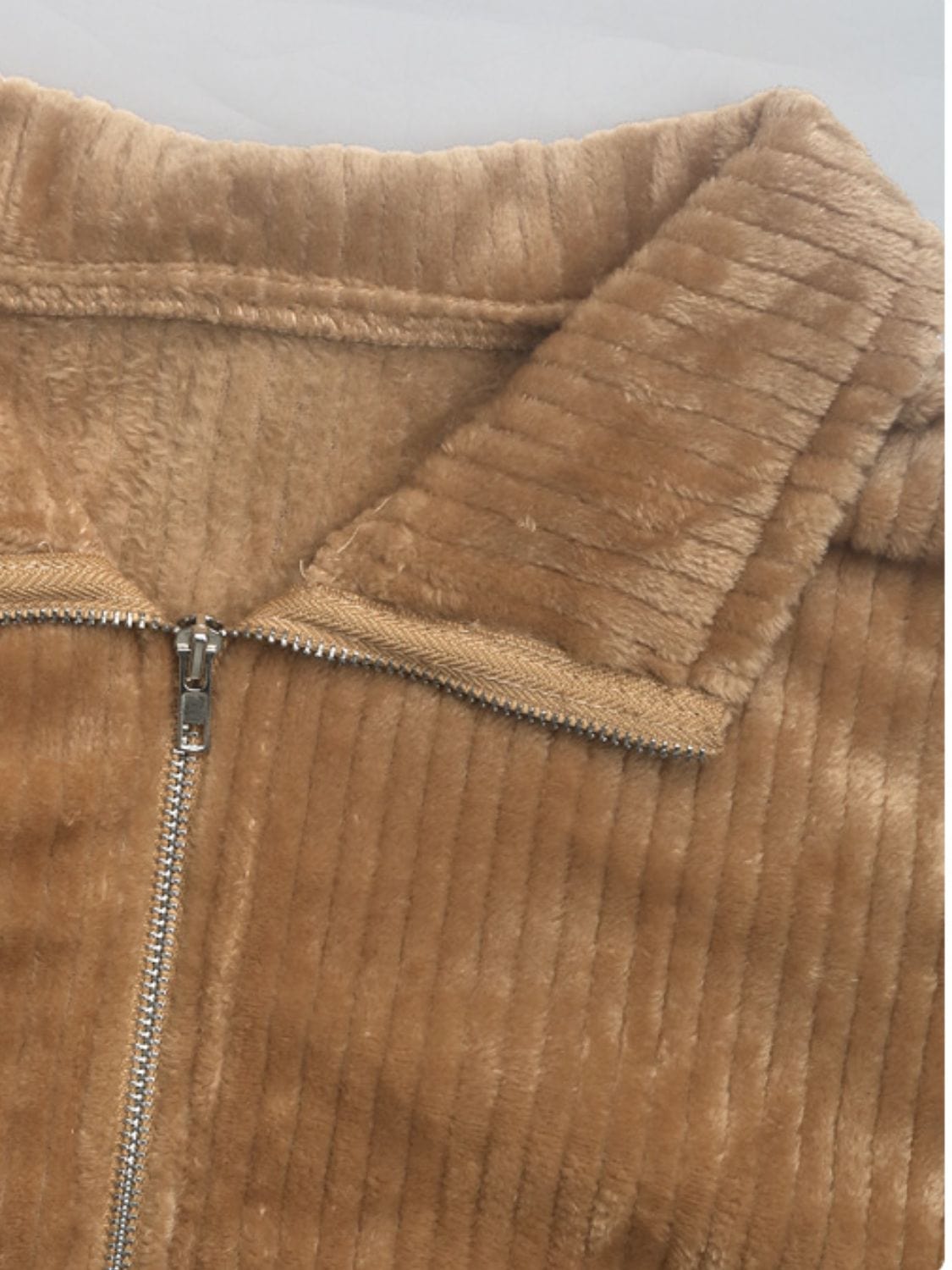 stylub Perfee Pocketed Zip Up Collared Neck Long Sleeve Jacket