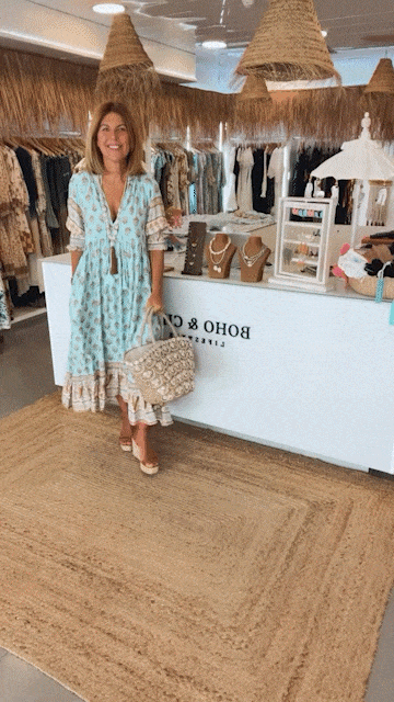 stylub Peyton – Long Lantern Sleeve Bohemian Dress