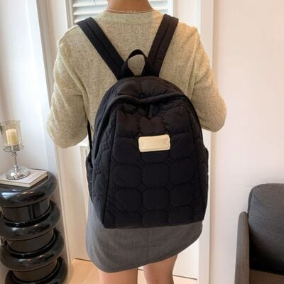 stylub Quilted Polyester Backpack Bag
