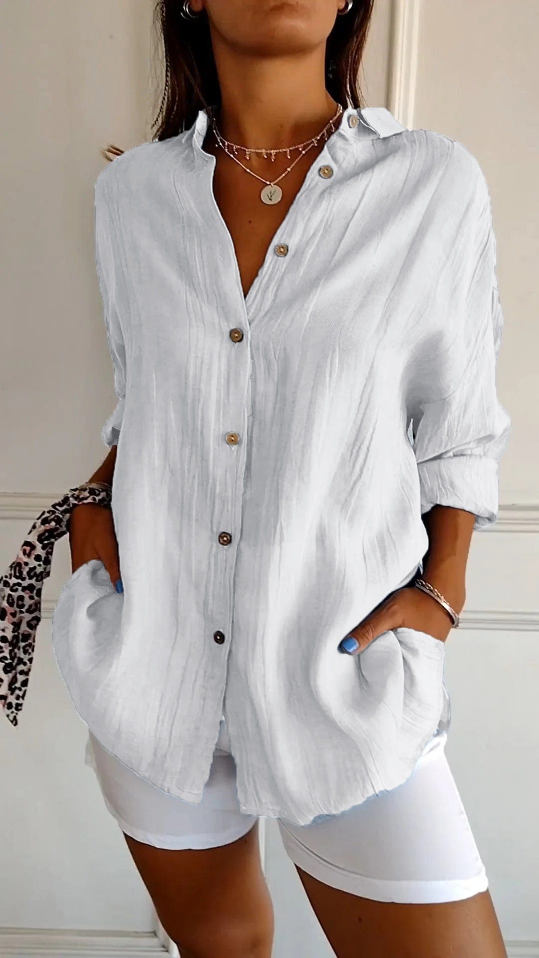 stylub Sasha™ | Elegant Pleated Shirt