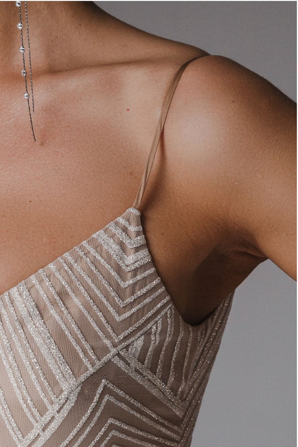 stylub Thalassa - Sparkly Floor Length Party Dress