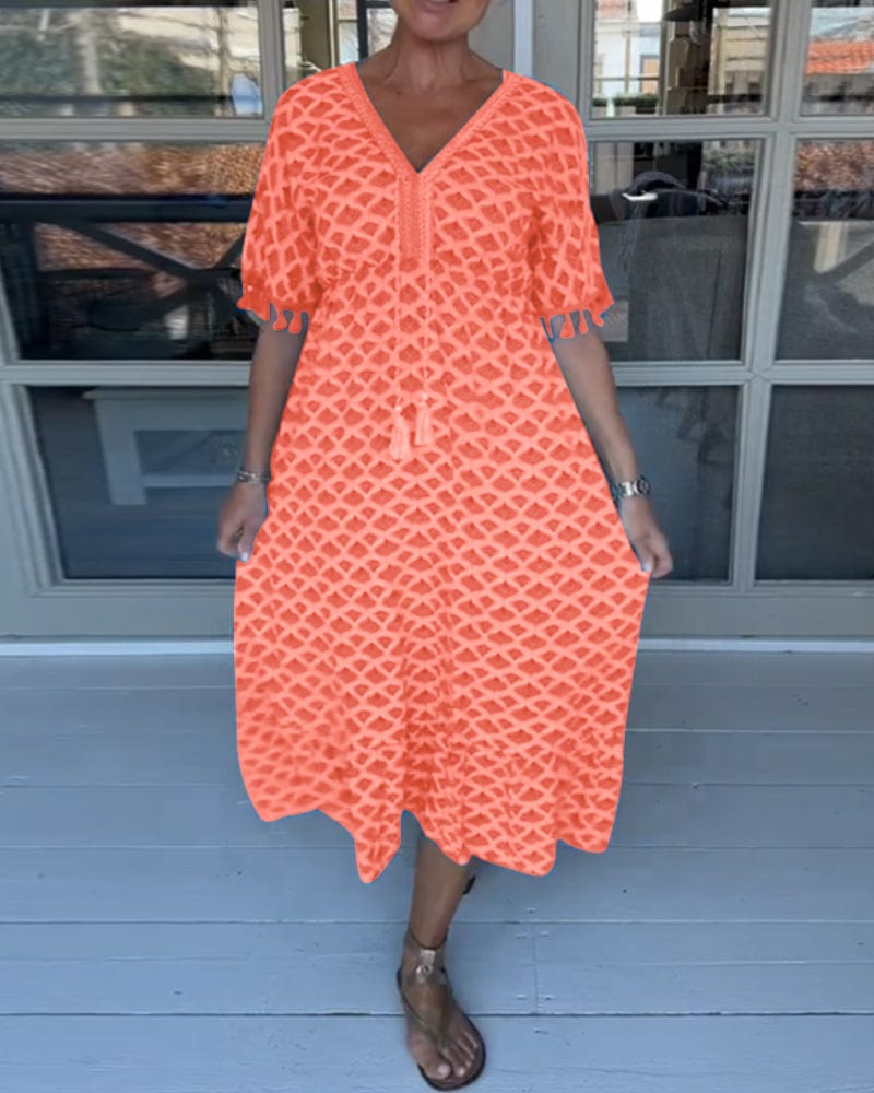 stylub Winona - Summer V-Neck Tassel Dress