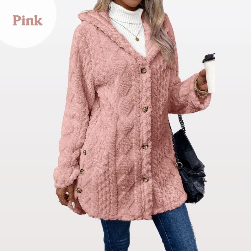 Stylub Womenās Warm Hooded Jacket with Quilted Pattern
