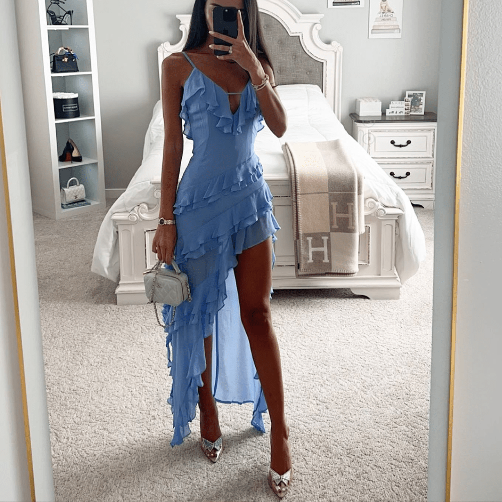 stylub Zephyra - Luxe Irregular Tassel Maxi Dress