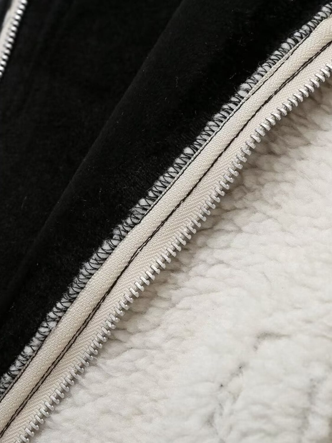 stylub Zip Up Long Sleeve Sherpa Jacket