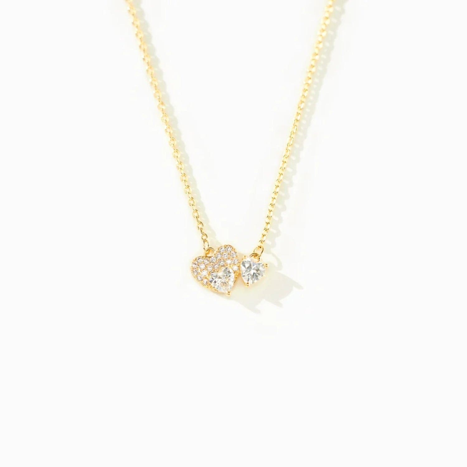 stylub 18K Gold-Plated 925 Sterling Silver Zircon Heart Necklace