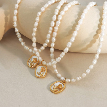 stylub 18K Gold-Plated Freshwater Pearl Necklace