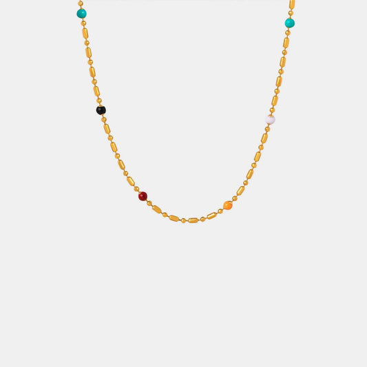 stylub 18K Gold-Plated Oil Drip Bead Necklace