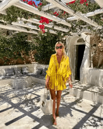 stylub Adalyn - Chic V-Neck High Waist Mini Dress