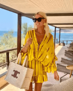 stylub Adalyn - Chic V-Neck High Waist Mini Dress