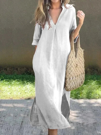 stylub Alexa - Chic V-Neck Summer Maxi Dress