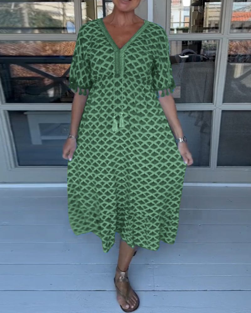 stylub Amelia | V-neck Casual Dress With Print