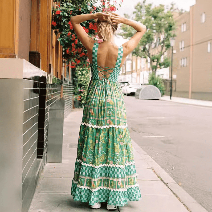 stylub Basil - Sunshine Dreams Boho Maxi Dress