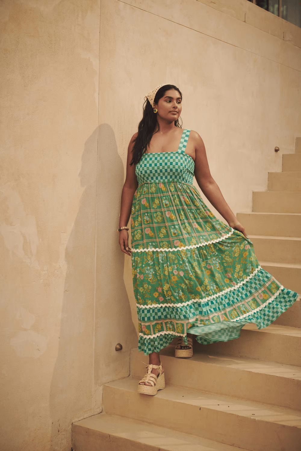 stylub Basil - Sunshine Dreams Boho Maxi Dress