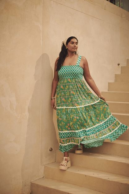 stylub Basil - Sunshine Dreams Boho Maxi Dress