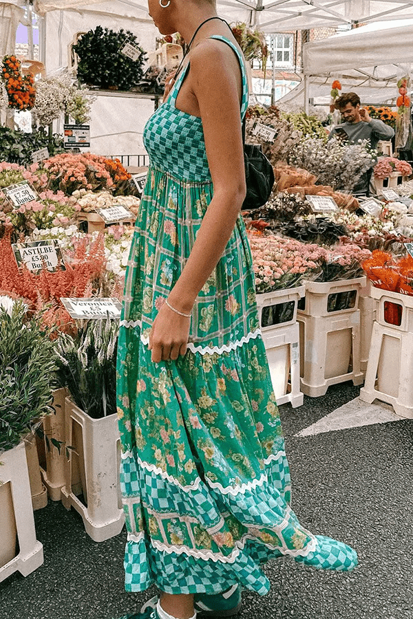 stylub Basil - Sunshine Dreams Boho Maxi Dress
