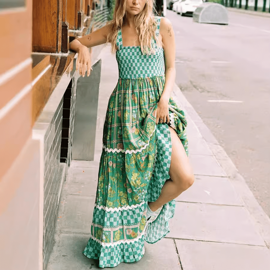 stylub Basil - Sunshine Dreams Boho Maxi Dress