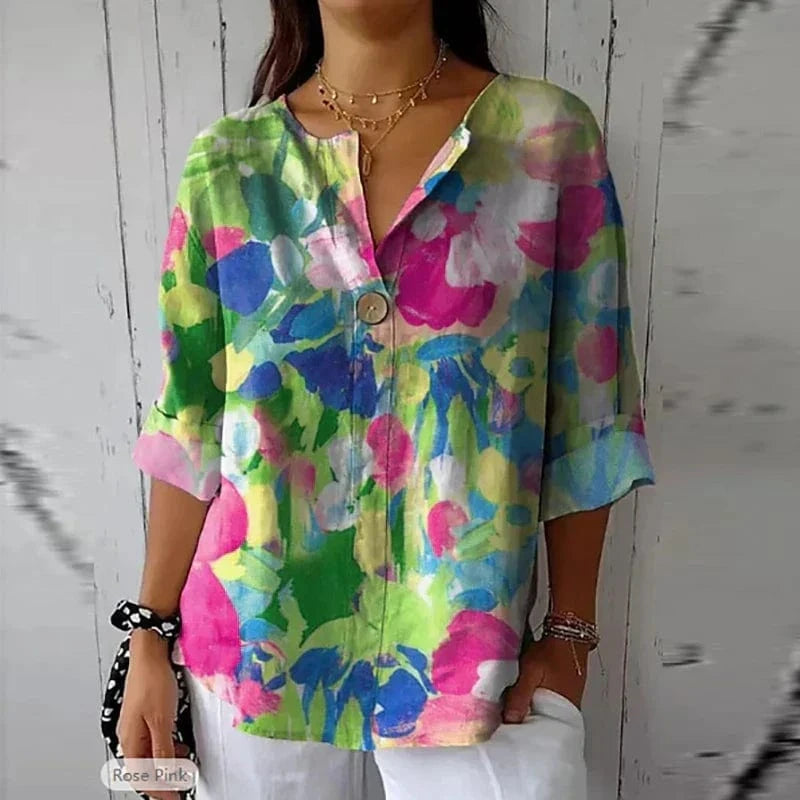 stylub Becca™ | Floral Print Spring Blouse