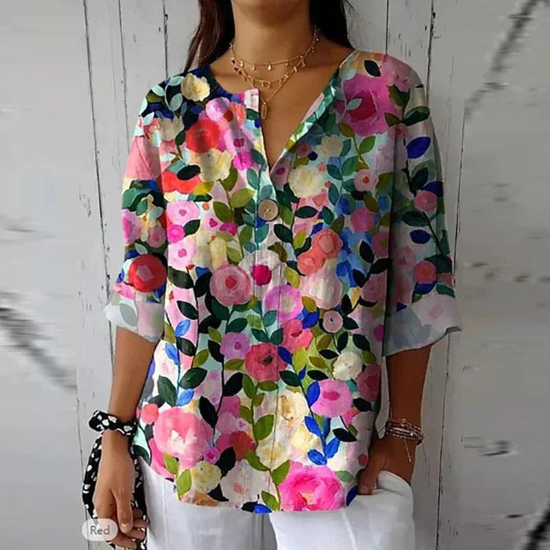 stylub Becca™ | Floral Print Spring Blouse