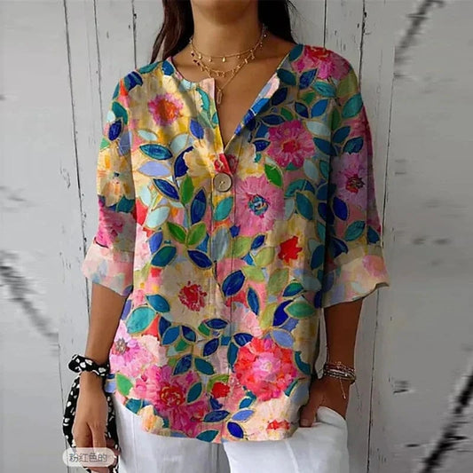 stylub Becca™ | Floral Print Spring Blouse
