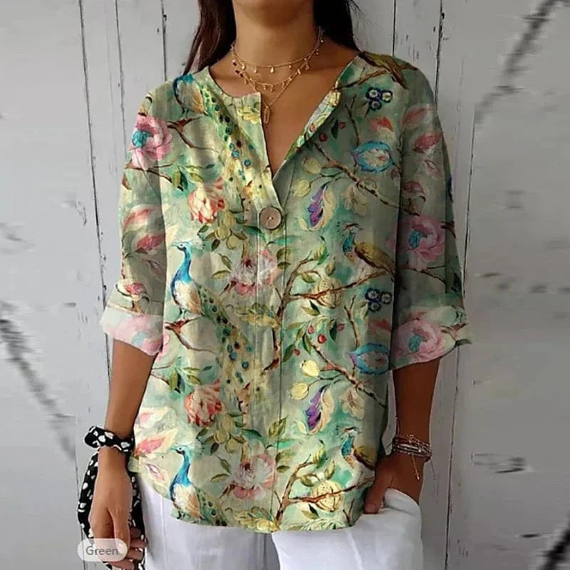 stylub Becca™ | Floral Print Spring Blouse