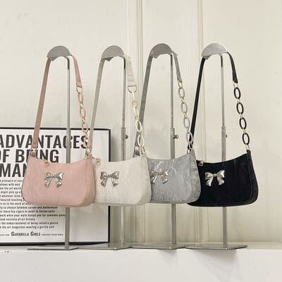 stylub Bow PU Leather Shoulder Bag