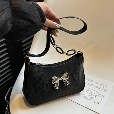stylub Bow PU Leather Shoulder Bag