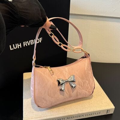stylub Bow PU Leather Shoulder Bag