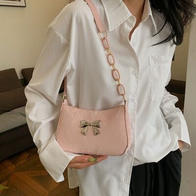 stylub Bow PU Leather Shoulder Bag