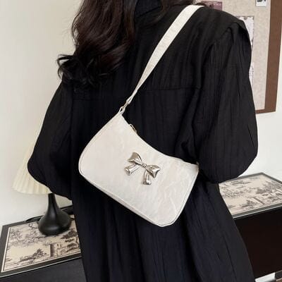 stylub Bow PU Leather Shoulder Bag