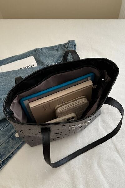 stylub Bow Trim Polyester Tote Bag