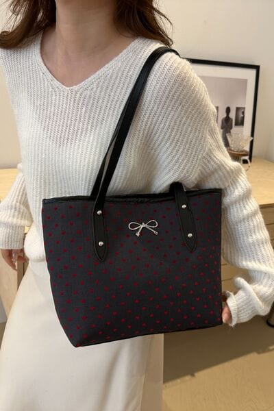 stylub Bow Trim Polyester Tote Bag