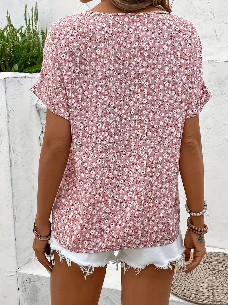 stylub Charis™ - Floral Button-Up Blouse