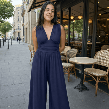 Stylub CHARITY – Chic Sleeveless Wide-Leg Jumpsuit