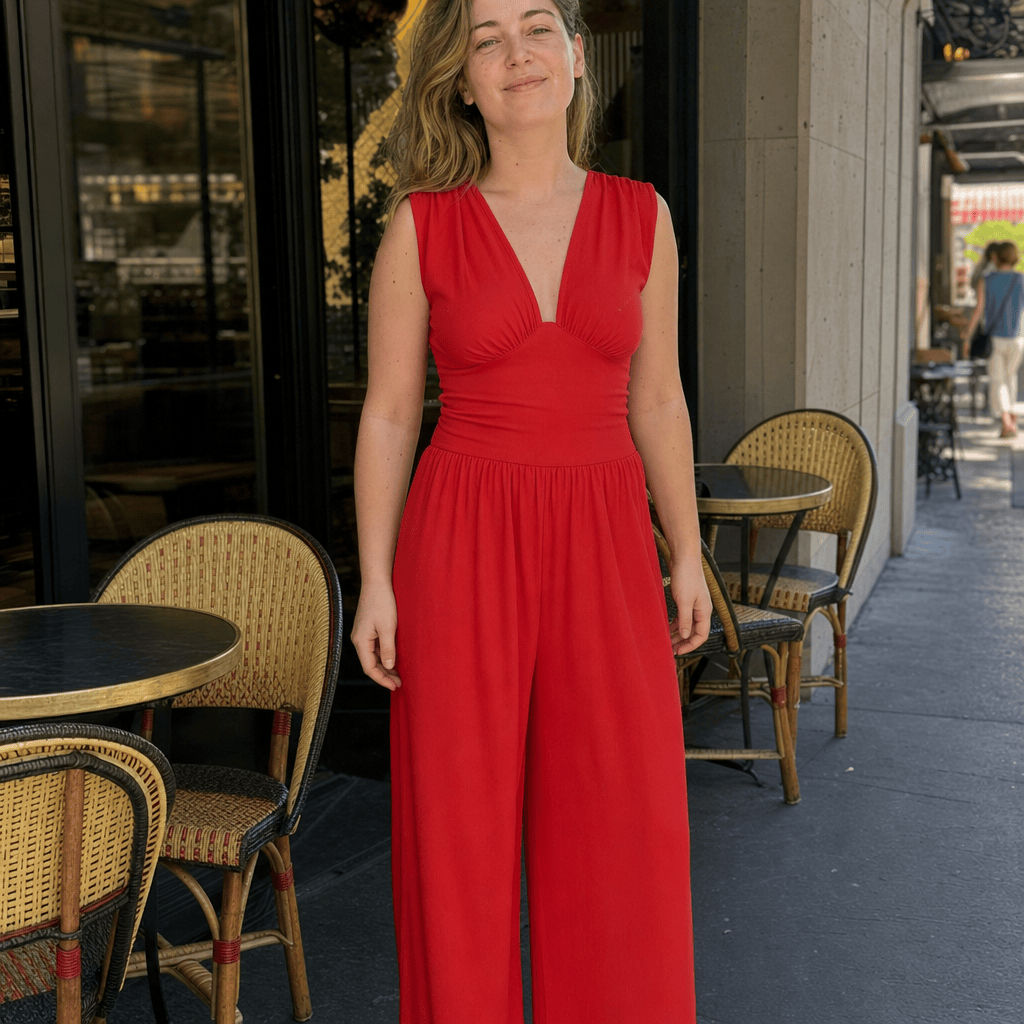 Stylub CHARITY – Chic Sleeveless Wide-Leg Jumpsuit