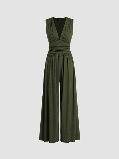 Stylub CHARITY – Chic Sleeveless Wide-Leg Jumpsuit