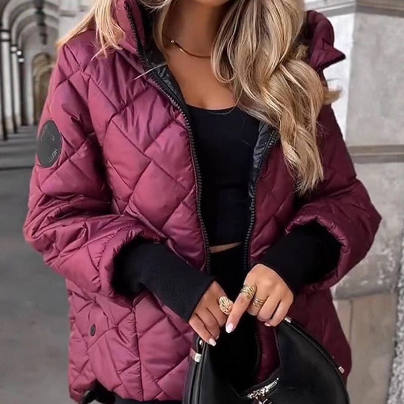 Stylub 🎅🎁 Christmas Offer – 50% OFF ⏳ Women’s Puffer Jacket with Diamond Quilted Pattern
