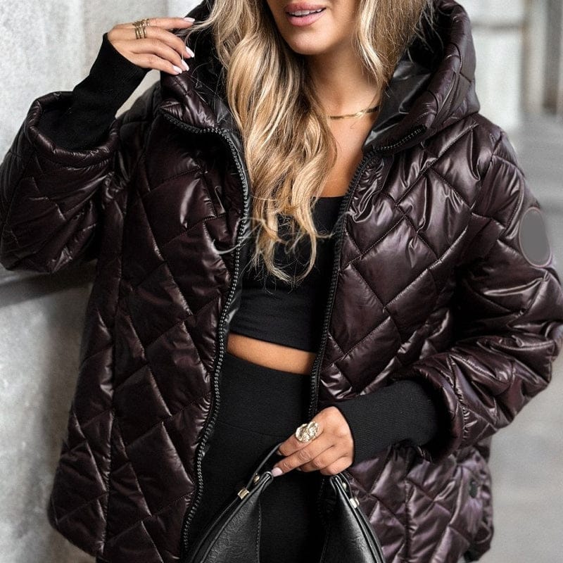 Stylub 🎅🎁 Christmas Offer – 50% OFF ⏳ Women’s Puffer Jacket with Diamond Quilted Pattern