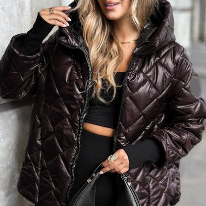 Stylub 🎅🎁 Christmas Offer – 50% OFF ⏳ Women’s Puffer Jacket with Diamond Quilted Pattern