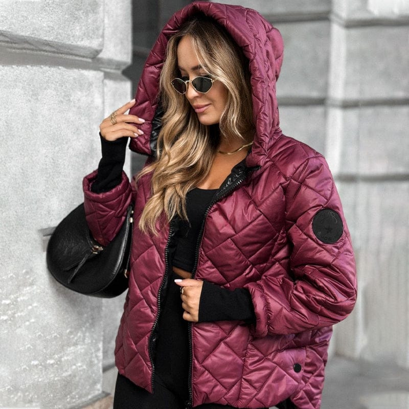 Stylub 🎅🎁 Christmas Offer – 50% OFF ⏳ Women’s Puffer Jacket with Diamond Quilted Pattern