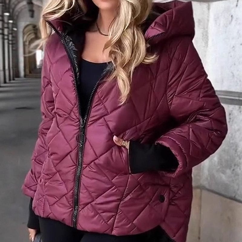 Stylub 🎅🎁 Christmas Offer – 50% OFF ⏳ Women’s Puffer Jacket with Diamond Quilted Pattern