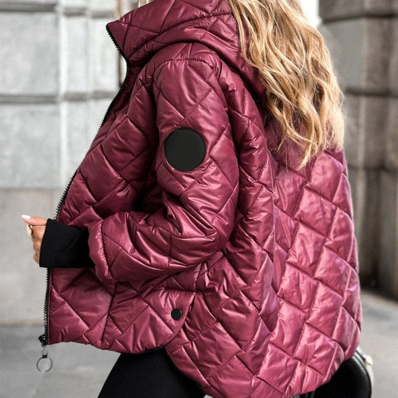 Stylub 🎅🎁 Christmas Offer – 50% OFF ⏳ Women’s Puffer Jacket with Diamond Quilted Pattern