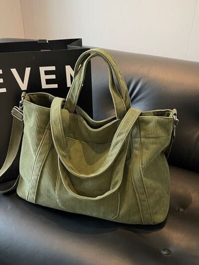 stylub Corduroy Solid Large Tote Bag