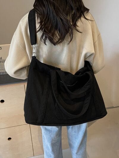 stylub Corduroy Solid Large Tote Bag
